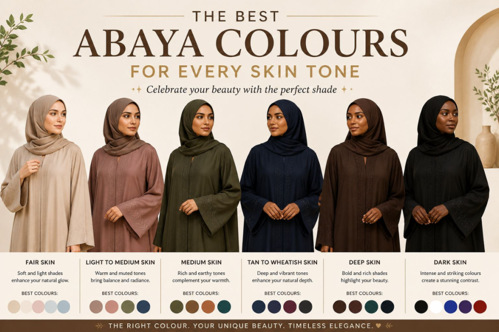 Best Abaya Colours For Every skin Tone