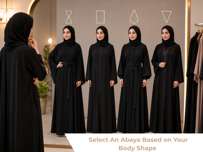  Select An Abaya Based on Your Body Shape